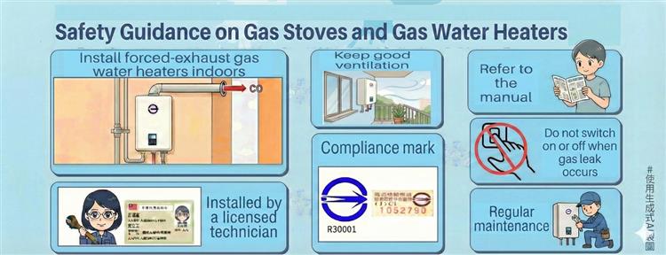 BSMI Reminds the Public to Use Gas Stoves and Gas-Fired Water Heaters Properly for a Safe and Happy Lunar New Year