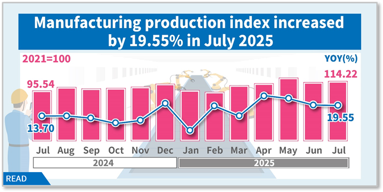 Industrial Production Index in July 2025