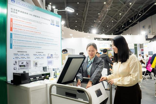 金屬中心展示的「電漿滅菌、NO₂滅菌與TFF切向流過濾」為3種創新生醫滅菌與純化技術，能有效取代傳統高溫或EO等風險較高的滅菌方法