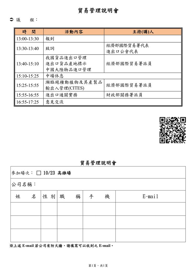 為協助業者瞭解更多進出口相關制度及法規，經濟部國際貿易署特別辦理本次說明會，由貿易署及關務署代表為業者進行解析