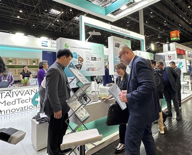 「Taiwan MedTech Innovation Pavilion」（臺灣創新技術專館），整合仁寶、達擎、鴻海、佳世達等11家國內醫材大廠