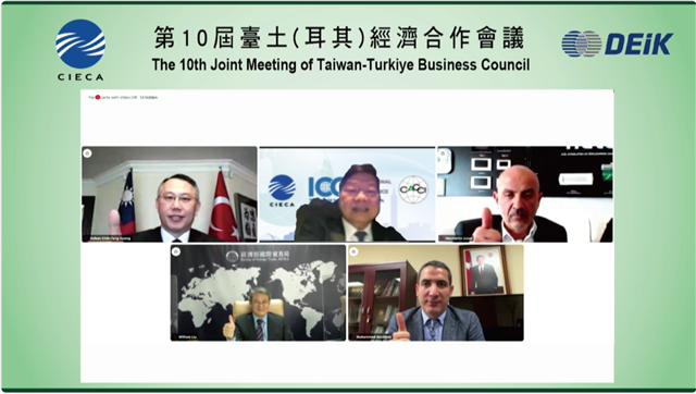 the 10th Taiwan-Turkey Joint Business Council Meeting was held online and attended by over 100 people 1