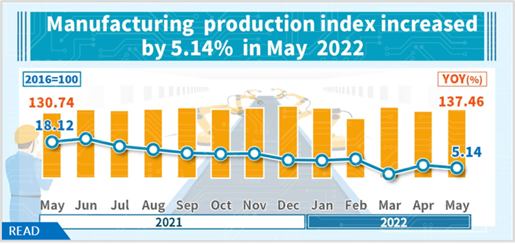 Industrial Production Index in May 2022