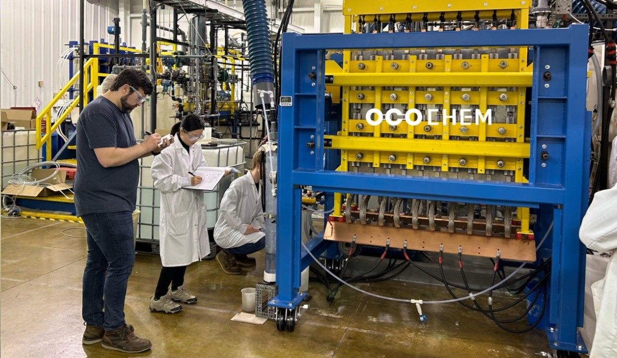 圖5 美國OCOchem打造全球最大的工業規模CO2電解槽，高度達120cm