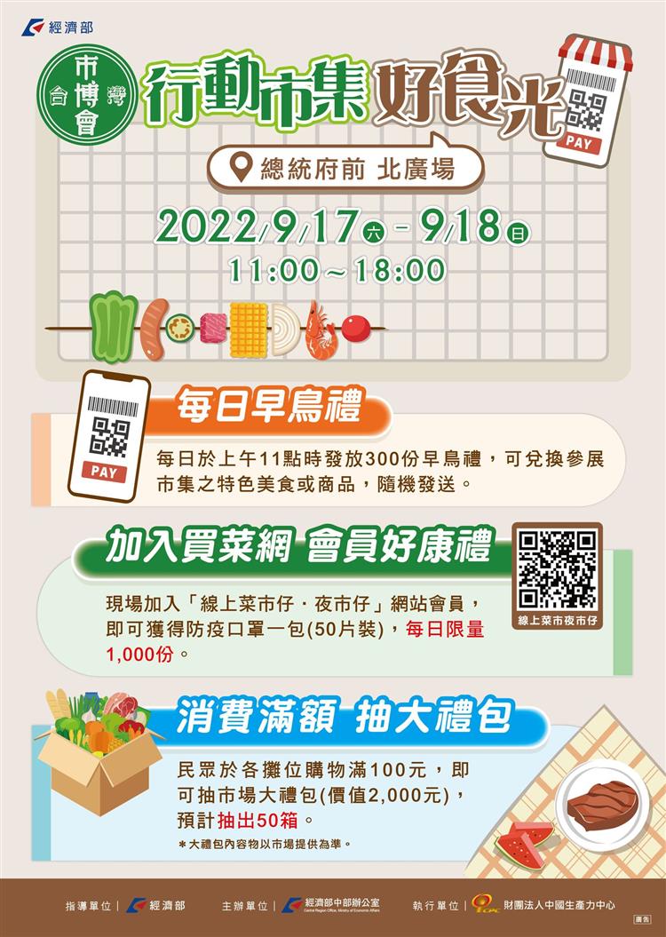 9月17日及18日-2022i台灣市博會-行動市集好食光活動