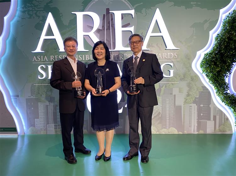 台灣中油榮獲亞洲企業社會責任獎三大獎項 ，並獲授銀質勳章
