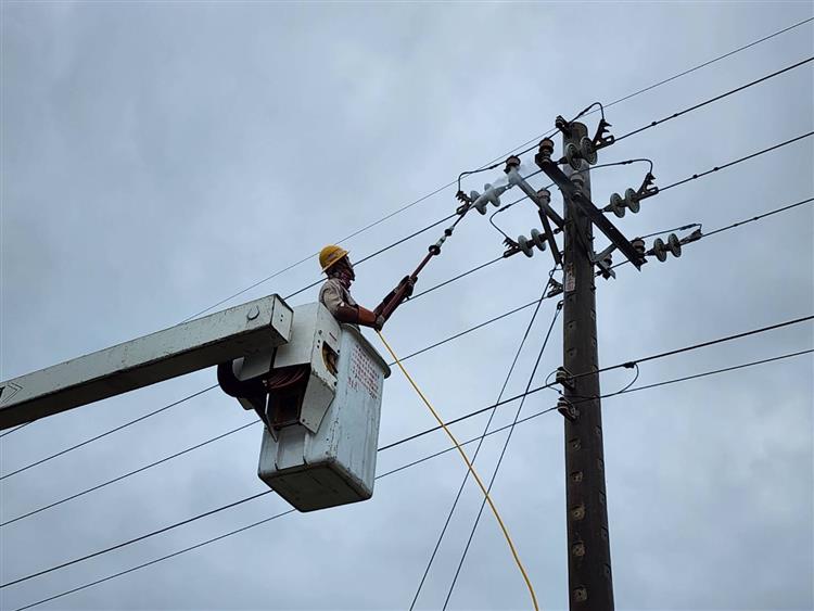 圖說：台電事前已於相關地區安排礙子清洗作業